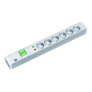 Bachmann 19 pouces multiprise 6x PVC, 1 interrupteur, ÜSS 333.605-3