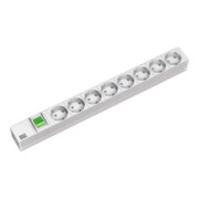 Bachmann 19 pouces multiprise 8x protégée 1U 8x prises 1x commutateur 333.400-1
