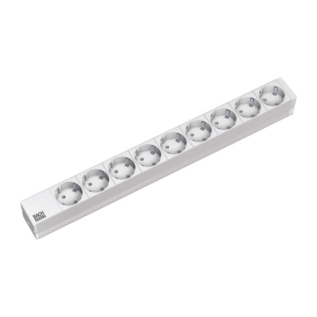 Bachmann 19 pouces multiprise 9x prises 1U 9x protection alu 333.401