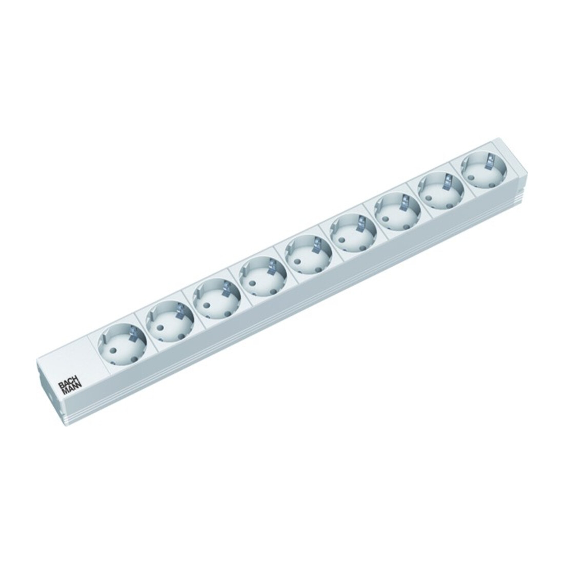 Bachmann 19 pouces multiprise 9x prises 1U 9x protection alu 333.401
