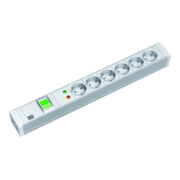 Bachmann 19Zoll Steckdosenleiste 6f PVC,1 Schalter,ÜSS 333.605-3