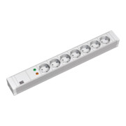 Bachmann 19Zoll Steckdosenleiste 7f PVC 7xSchutz.1xÜSS 333.604-3