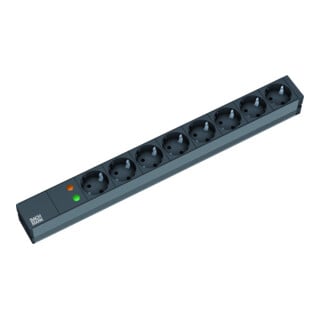 Bachmann 19Zoll Steckdosenleiste 8f 1HE, m.Übersp.Schutz 333.534
