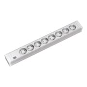 Bachmann 19Zoll Steckdosenleiste 8f H=52mm 8xSchutzk. ws 333.001-4