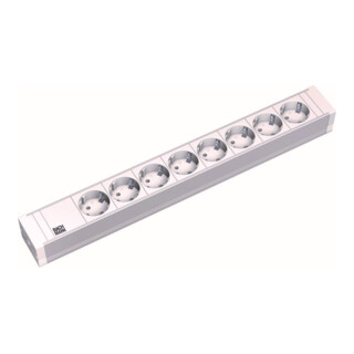 Bachmann 19Zoll Steckdosenleiste 8f PVC 8xSchutzk. 333.601