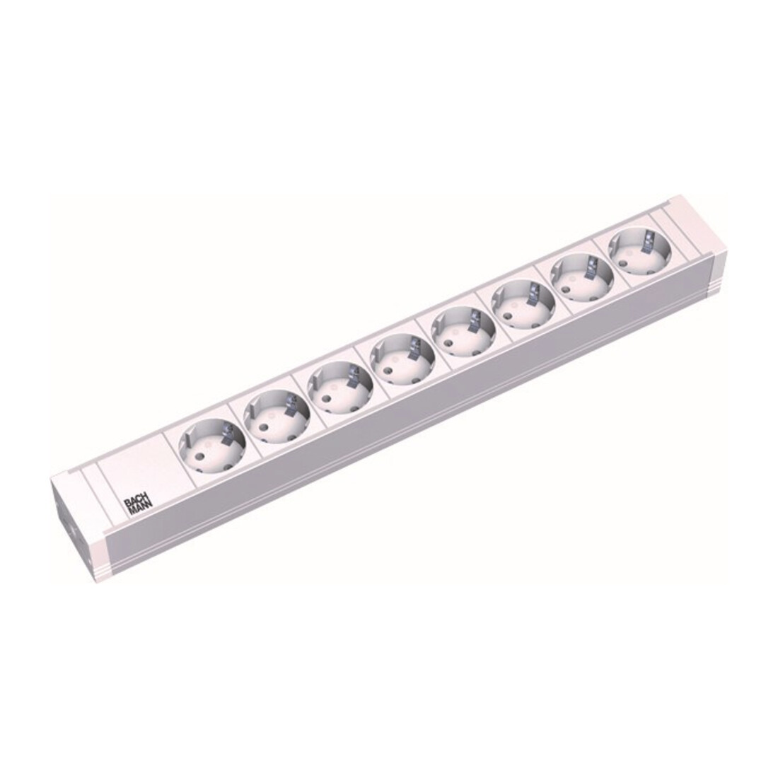 Bachmann 19Zoll Steckdosenleiste 8f PVC 8xSchutzk. 333.601