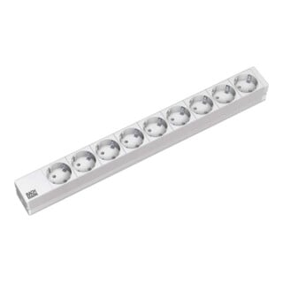 Bachmann 19Zoll Steckdosenleiste 9f 1HE 9xSchutzk. alu 333.401