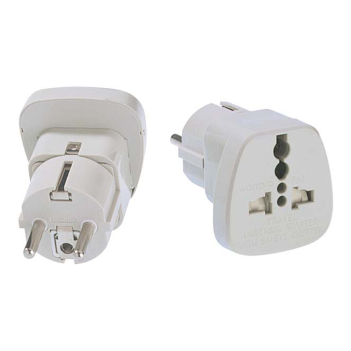 Bachmann Adaptateur de voyage universel gris/blanc 921.000