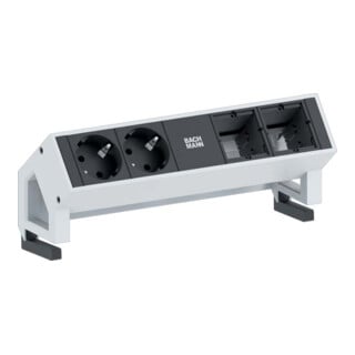 Bachmann Bloc multiprises 2x prise protégée 2x ABD 902.211