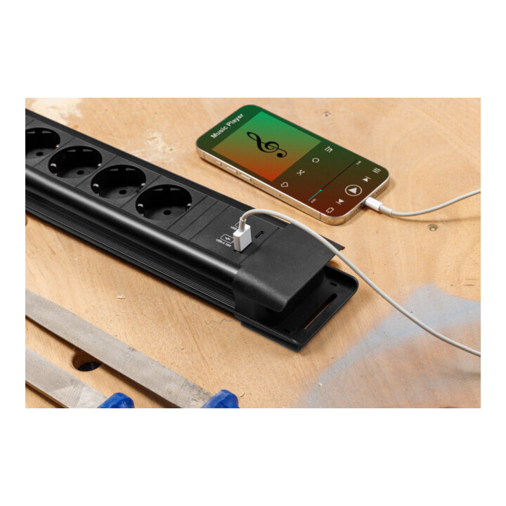 Bachmann Bloc multiprises BM005909 9xCEE7/3 1xinterrupteur
