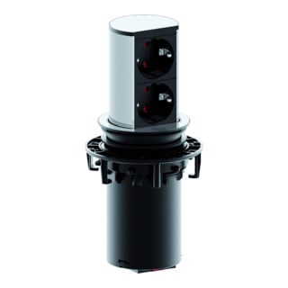 Bachmann Bloc prise 2x avec protection 928.002