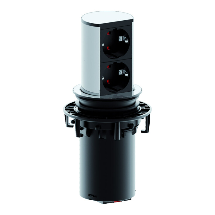 Bachmann Bloc prise 2x avec protection 928.002