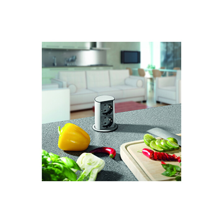 Bachmann Bloc prise 2x avec protection 928.002