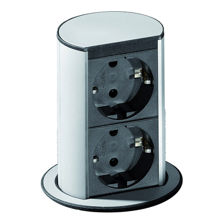 Bachmann Bloc prise 2x avec protection 928.002