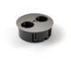 Bachmann Bloc prise TWIST noir 2x avec protection 931.000
