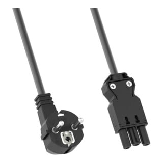 Bachmann Câble d’alimentation avec contrôle de protection 2,0 m sans halogène 375.044