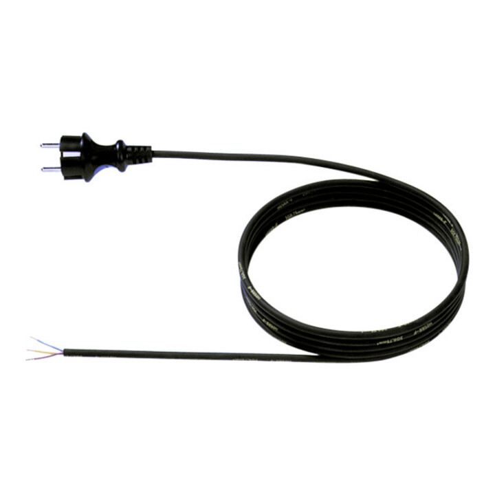 Bachmann Câble d'alimentation avec prise de terre 16A/250V, 3m, noir 321.175