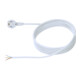 Bachmann Câble d'alimentation avec prise de terre 3m, blanc 304.275