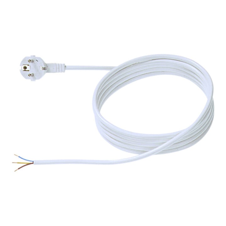 Bachmann Câble d'alimentation avec prise de terre 3m, blanc 304.275