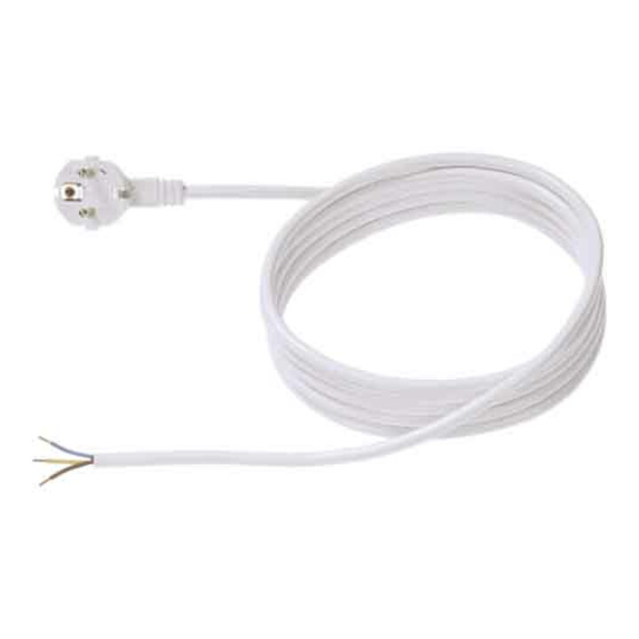 Bachmann Câble d'alimentation avec prise de terre 3m, blanc 305.275