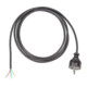 Bachmann Câble d'alimentation avec terre 16A/250V, 3m, noir 312.175