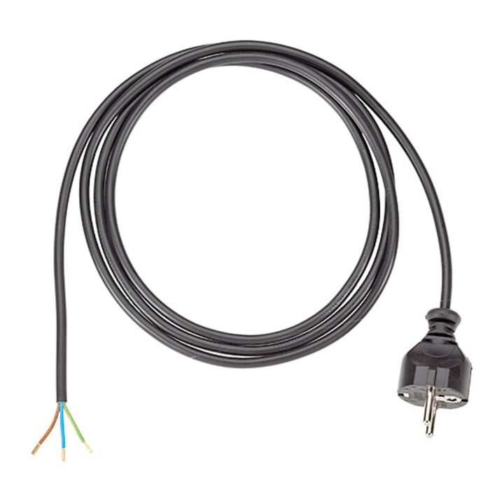 Bachmann Câble d'alimentation avec terre 16A/250V, 3m, noir 312.175