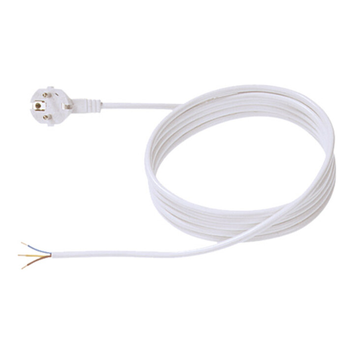 Bachmann Câble d'alimentation avec terre 2,00 m blanc 304.274