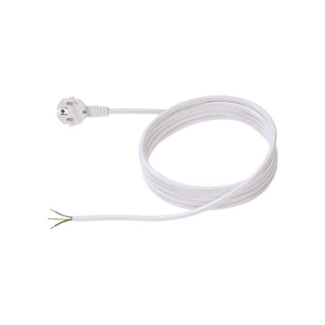 Bachmann Câble d'alimentation avec terre 2m, blanc 305.274