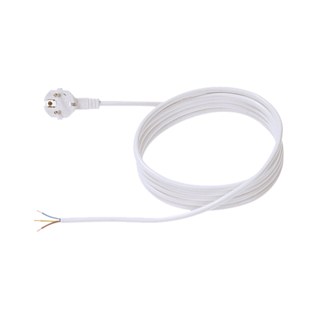 Bachmann Câble d'alimentation avec terre 2m, blanc 305.274