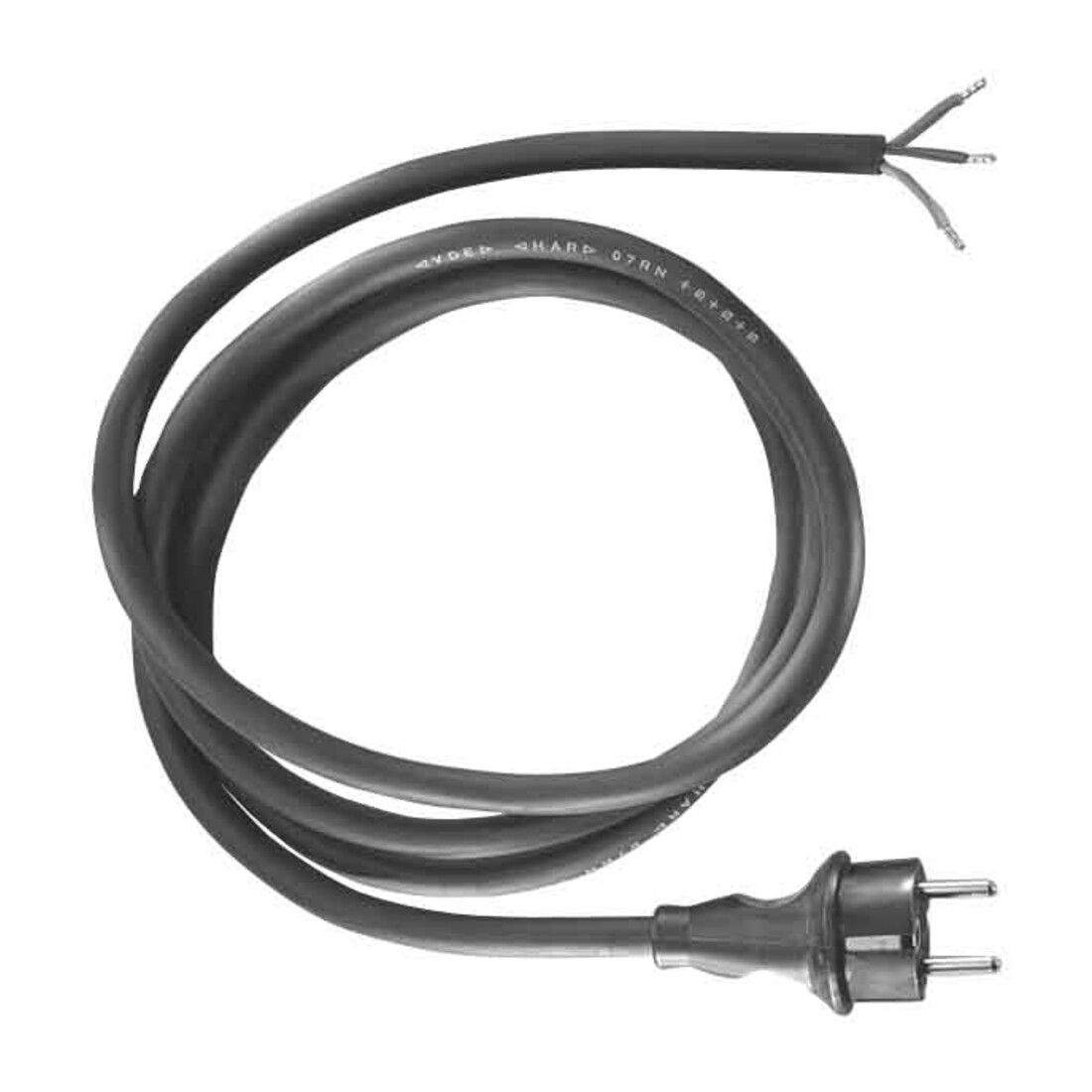 Bachmann Câble d'alimentation avec terre caoutchouc 3,00 m noir 320.175