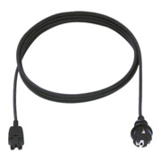 Bachmann Câble d'alimentation pour appareils chauffants 10A/250V, 2m, noir 372.174-4