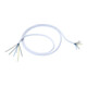 Bachmann Câble de raccordement cuisinière 2m, blanc 116.271