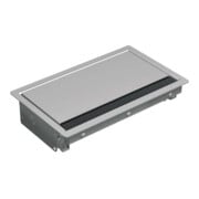 Bachmann Cadre d'encastrement gris argent court 338.0203-1