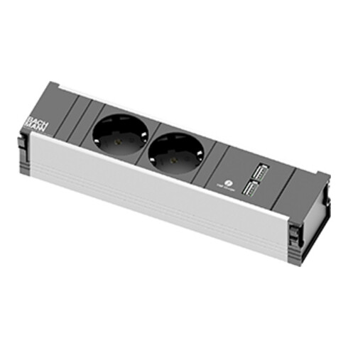 Bachmann CONI 2xCEE7/3 1xUSB Charger 0,2m GST18
