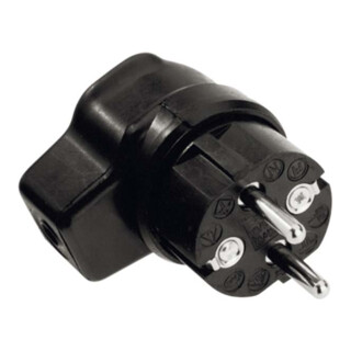 Bachmann Connecteur coudé en caoutchouc plein noir 919.171