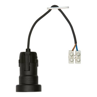 Bachmann Douille d'éclairage noir, culot E27 641.1701