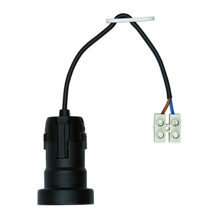 Bachmann Douille d'éclairage noir, culot E27 641.1701
