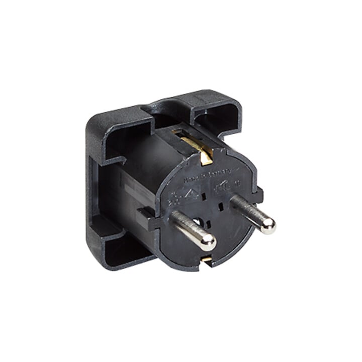 Bachmann Flächenstecker sw, Winkel 911.170