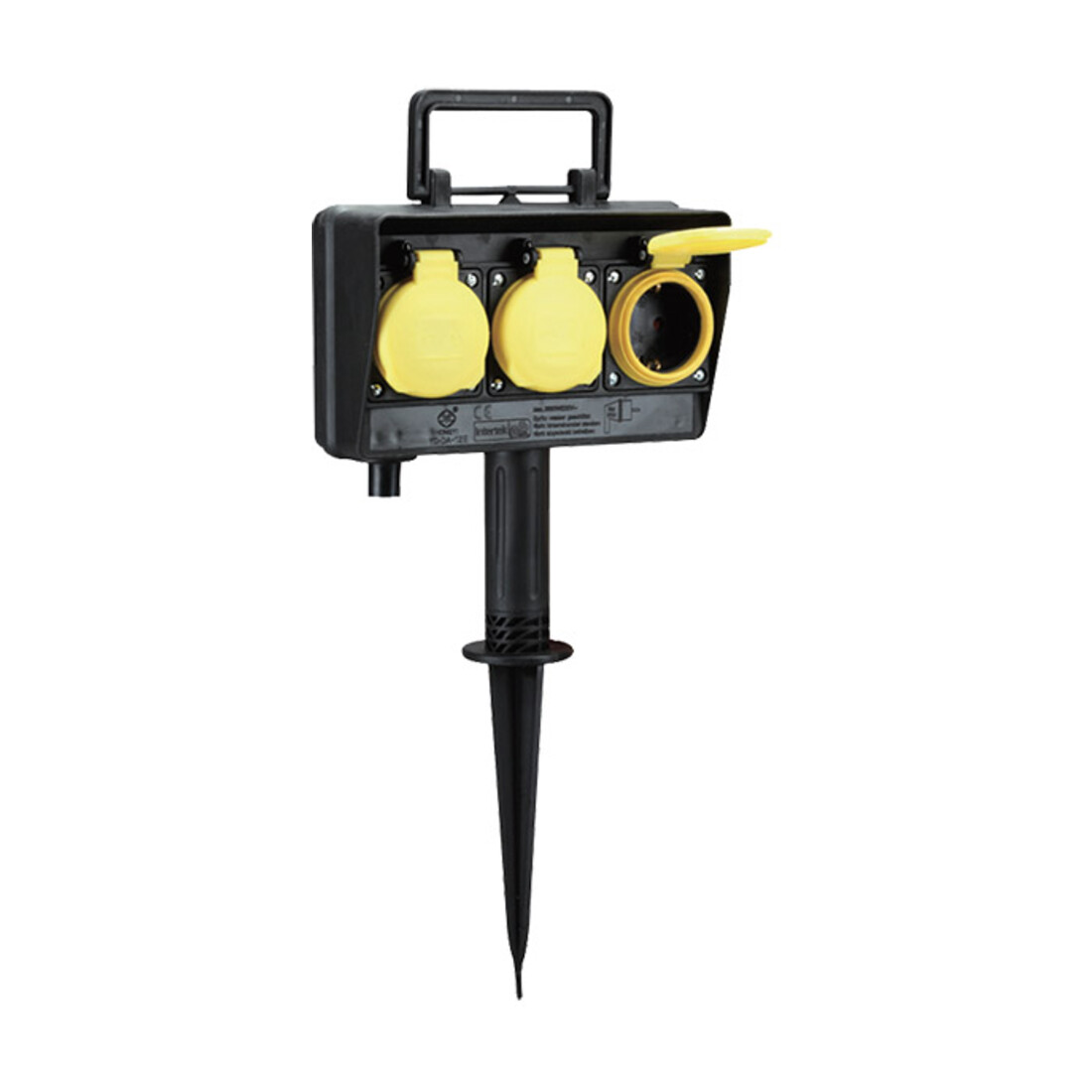 Bachmann Gartensteckdose 3f. mit Erdspieß 394.175