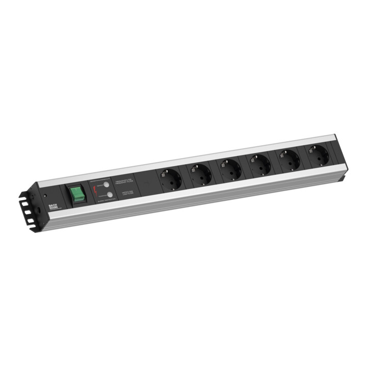 Bachmann Handwerkerleiste 6-fach GVS m.Schalter 2m Zu 300.012