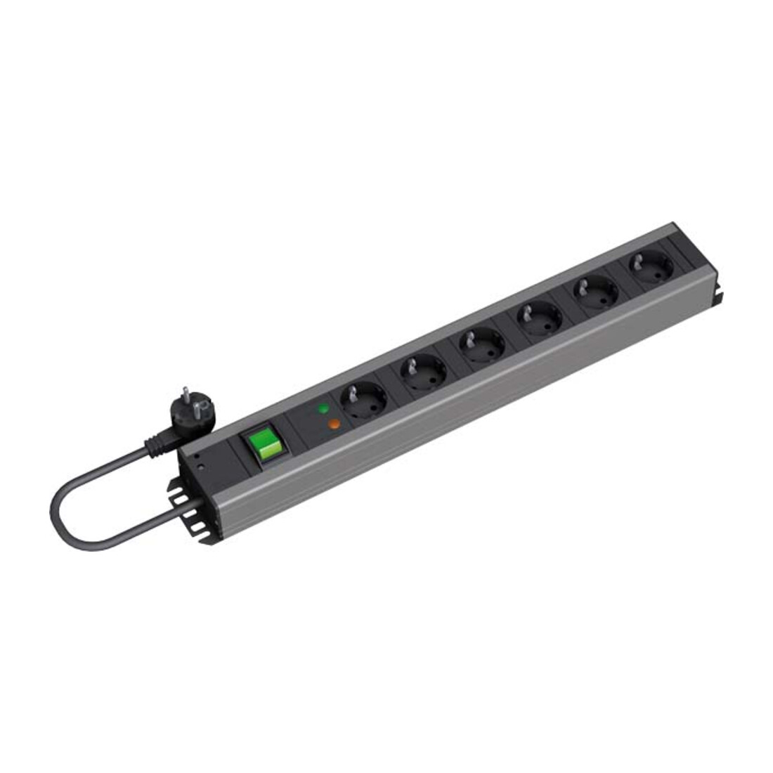 Bachmann Handwerkerleiste 6-fach ÜSS m.Schalter 2m Zu 300.011