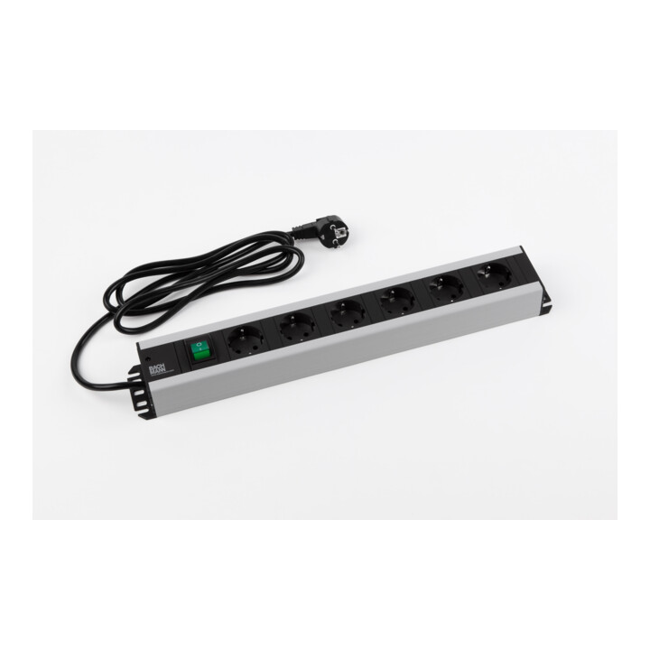 Bachmann Handwerkerleiste 6fach mit Schalter,2m Zul. 300.003