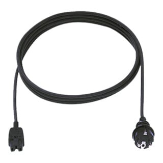 Bachmann Heißgeräte-Zuleitung 10A 250V 2m schwarz