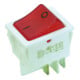 Bachmann Interrupteur à bascule blanc/rouge, 16(8)A 250V 2p. 924.096