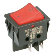 Bachmann Interrupteur à bascule EB noir/rouge, 16(8)A 250V 2p. 924.099-1