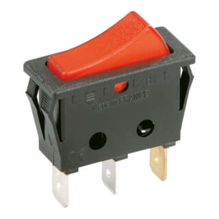 Bachmann Interrupteur à bascule EB noir/rouge,16(8)A250V 1p. 924.112