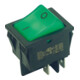 Bachmann Interrupteur à bascule EB noir/vert, 16(8)A 250V 2p. 924.097