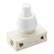 Bachmann Interrupteur-poussoir EB blanc, 2(1)A, 250V 1p. 924.137-3