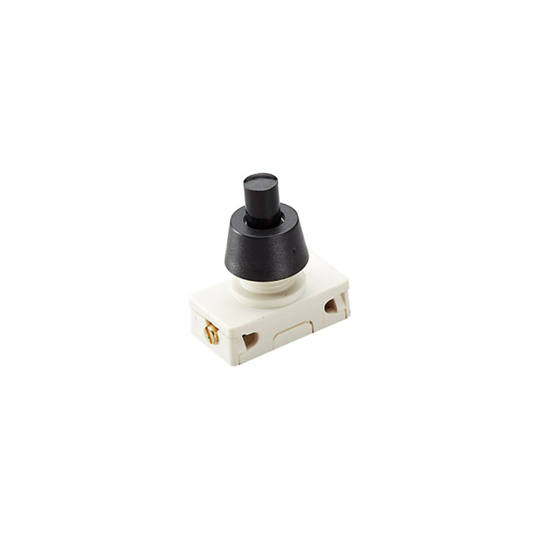 Bachmann Interrupteur-poussoir EB noir, 2(1)A, 250V 1p. 924.138