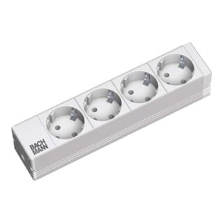 Bachmann Multiprise 10 pouces 1U, RAL7035 333.0122